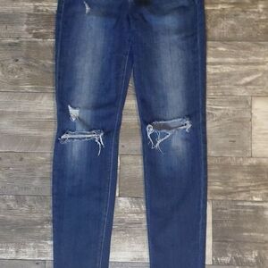 Joe's Jeans Midnight Blue Ripped Skinny Jeans